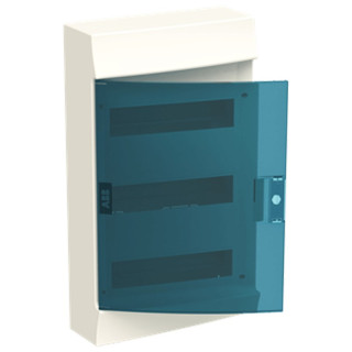 ABB Wall Mounted Switchboard 36 Modules IP40 door blue petrol White 3 rows