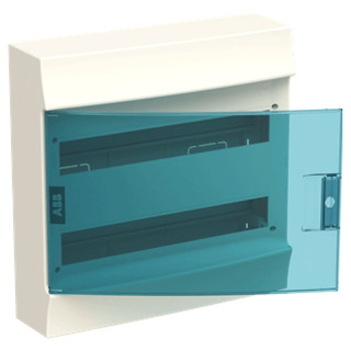 ABB Wall Mounted Switchboard 36 Modules IP40 door blue petrol White 2 rows