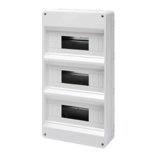 Gewiss external switchboard 36 (12x3) modules + 3 IP40 GW40032