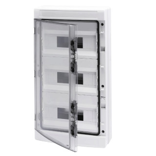 Switchboard Gewiss with smoked window panels 36(12x3) modules GW40105