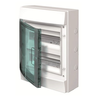 Centralino Abb a parete grigio 24 moduli con porta IP65 65P12X22