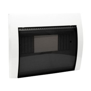 Ave 8 módulos tapa con puerta ahumada color blanco 53T08BG