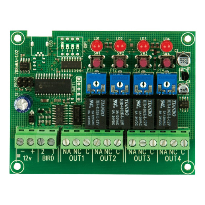 Hiltron four-channel rolling code decoder card Dx4000