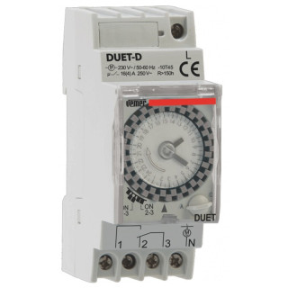 Vemer DUET-D Electromechanical Time Switch 2 DIN modules VP879100