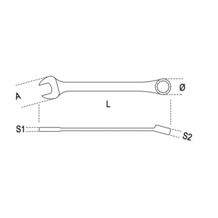 Llave combinada Beta con carraca articulada 001420210