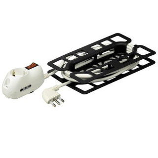 Cable alargador Bticino 5 mt 16A enchufe 2 tomas 10/16A 1 schuko 3635DB