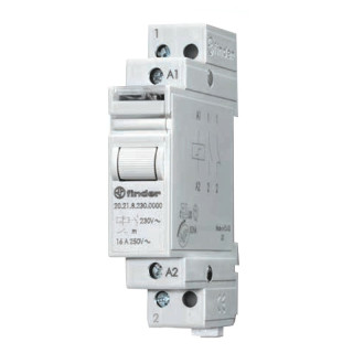 Finder Pulse Relay DIN socket single pole 230V 20.21.8.230