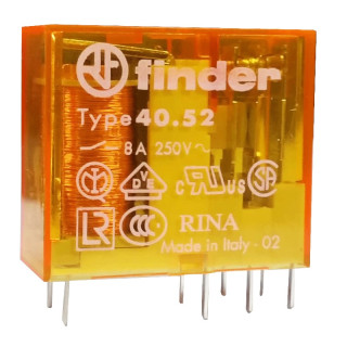 Mini Relay Finder 2 exchanges 5A coil 12VAC alternating 405280120000