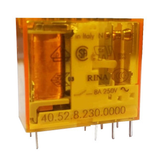 Mini Relais Finder 2 échanges 5A bobine 24VAC alternatif 405282300000