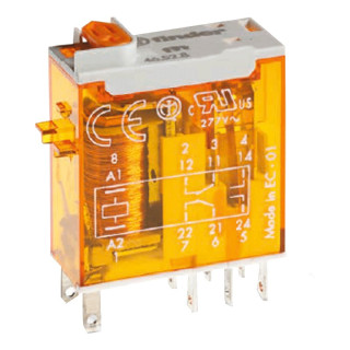Finder industrial mini relay coil 24V AC 8A 465280240040