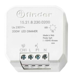 Dimmer elettronico ad incasso Finder per LED 200W 152182300200