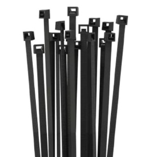 ETELEC black fixing clamps 250X4,5 mm 100pcs.