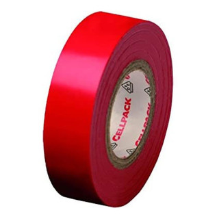 Nastro isolante rosso Cellpack 15X10X0,15 in PVC 145827