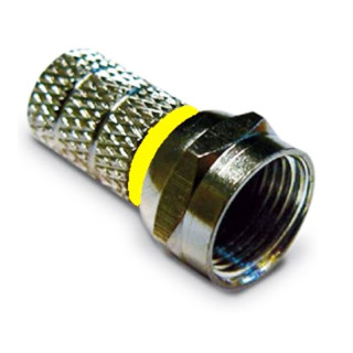 Conector de cable de televisión por satélite y terrestre Tornillo tipo F para cable de 6,6 mm
