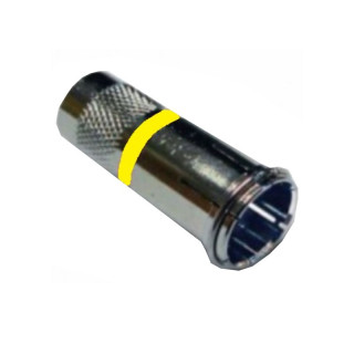 Quick connector for satellite and terrestrial TV cable type F screw for cable 6,6mm