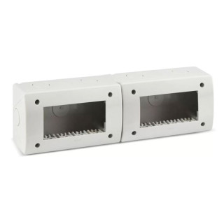 Idrobox Self-supporting Ave Housing 4+4 Modules IP40 RAL7035 Series S44 44Q08