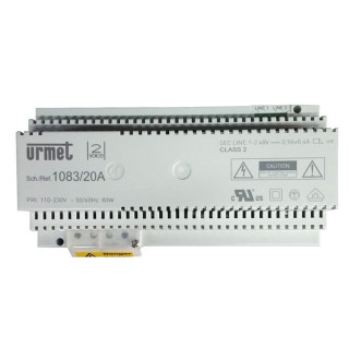 Urmet 2Voice power supply for video intercom systems 80W