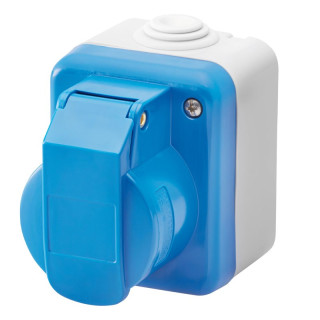 Gewiss Industrie-Wandsteckdose 2P+E 16A IP44 GW26222