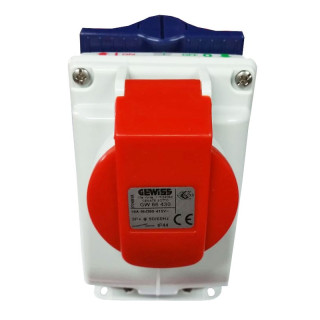 Prise verrouillée Gewiss verticale 3P+T 16A IP44 GW66430