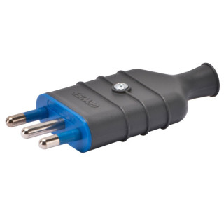 Enchufe recto Gewiss 16A grande color negro GW28006