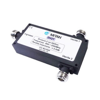 Divisore Mitan SPLITTER-2 DV2T con 2 uscite M55140020