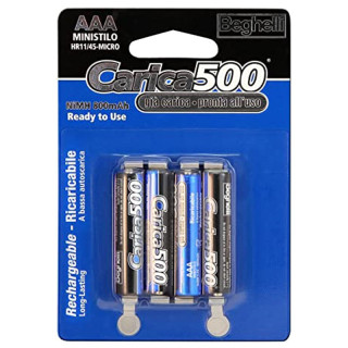 Beghelli rechargeable batteries mini stilo AAA 800mAh 8852
