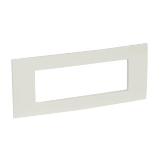 Bticino Vela Quadra Plate 6 modules Glossy white 685643