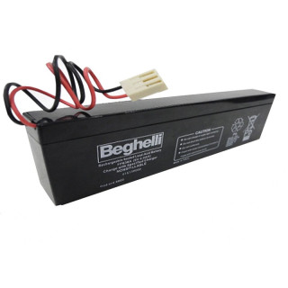 Batería Beghelli PB 6V 4Ah versión Slim Cableado incluido