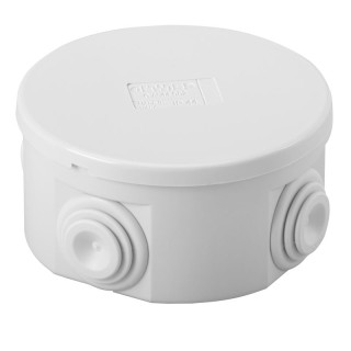Gewiss external round box with rubber IP44 80x40 GW44002