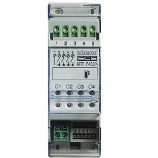 Bticino My Home Scs - Thermoregulation Actuator With 4 Relays F430/4