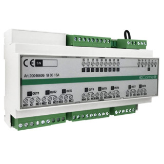 Comelit Simplehome module 9 inputs and 8 outputs 16A on DIN 20046606