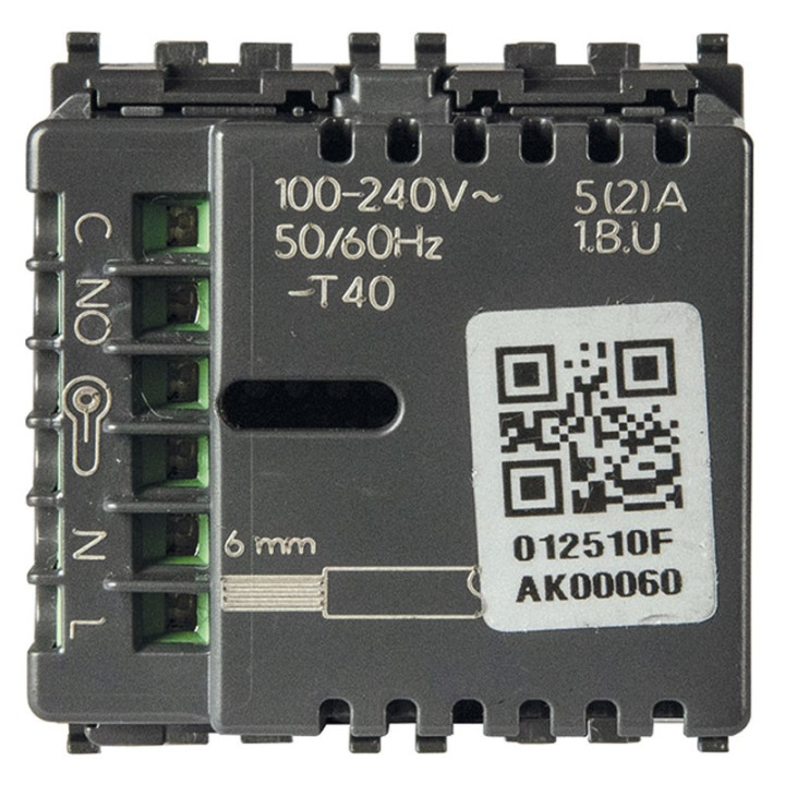 Vimar Wireless connected thermostat IoT2M Gray 02973