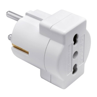 Adapter Unel Gewiss Plug 2P + T 16A German two-pin socket GW28415