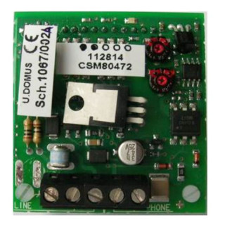 Urmet telephone interface with built-in modem function 1067/002A