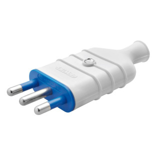 Enchufe recto Gewiss 16A grande color blanco GW28005