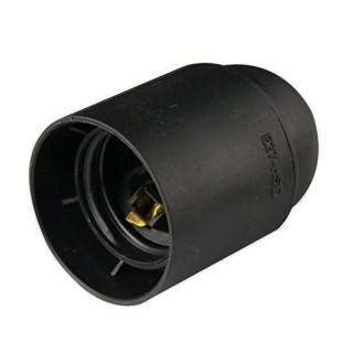 Master Lamp Holder E27 Smooth in Black Thermoplastic 00503