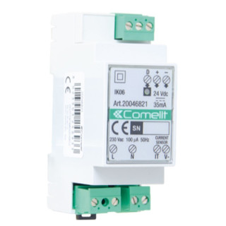 Comelit Simplehome module to manage loads and consumption, on DIN 20046821