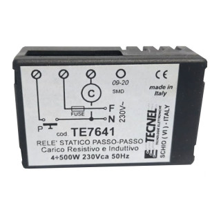 Static relay, step-by-step for LED and CFL lamps Tecnel TE7641