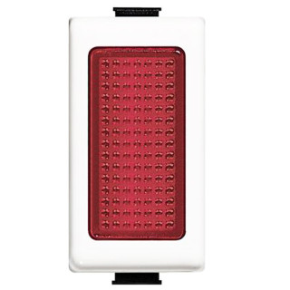 Bticino Matix Rotes Glas-Fassungsmodul AM5060R