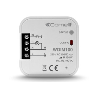 Comelit Wi-Fi smart home module for managing Lights Dimmer 1 Output WDIM100