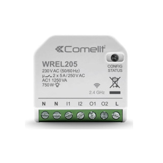 Comelit Wi-Fi smart home module for managing Lights 2 Outputs 5A WREL205