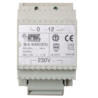 Urmet trasformatore 12Vac (230Vac 50Hz) 9000/230