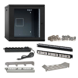 Rack Panel Kit 6 Units CAT6 UTP with Panel 24 Ports 10001