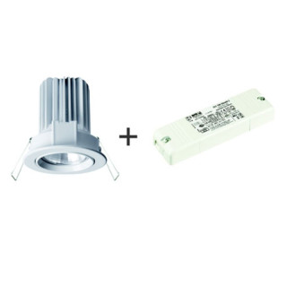 Side LED 10W 4000K 40° Einbaustrahler mit Vorschaltgerät KT2825-JLBN40