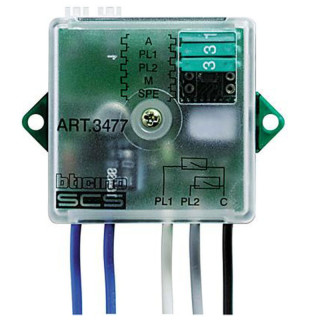 Interfaz de control Bticino Myhome con 2 contactos independientes 3477