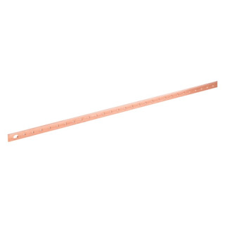 Copper Bar Drilled Thread Hager M6 Section 20X5 1750mm UC833