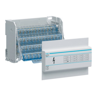 Bloque de terminales de distribuidor de barra modular Hager 4P 125A 7.5 KJ01CN