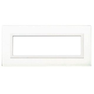 Ave Vera System 44 Glass Plate 7 modules glossy white 44PV7BL