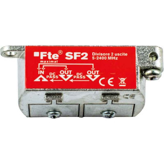 FTE TV divider for digital terrestrial and satellite 2 outputs 4db