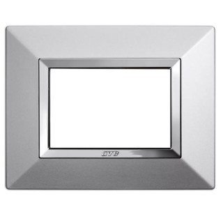 Ave Zama System 44 Plate metal 3 modules natural aluminum 44P93ALS